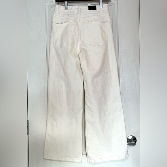 Maje High-Waisted Wide-Leg Jeans White, US 6 - Picture 6 of 16